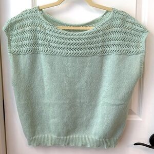 Women’s light green sweater